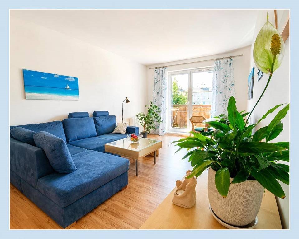 Przytulne 2-pokojowe mieszkanie 51,5 m² z balkonem (z widokiem na zieleń) Gdańsk, Kolorowa  52m2 Foto 1