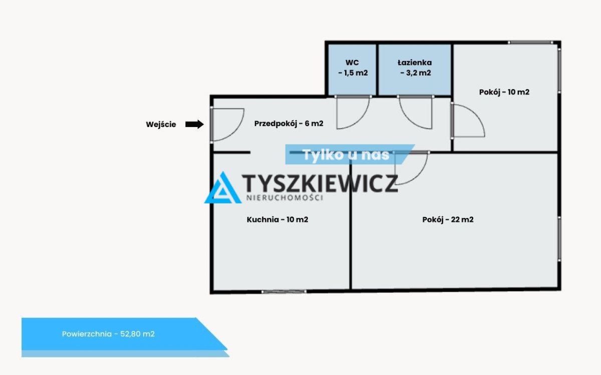 Mieszkanie dwupokojowe na sprzedaż Gościcino, Strażacka  53m2 Foto 1