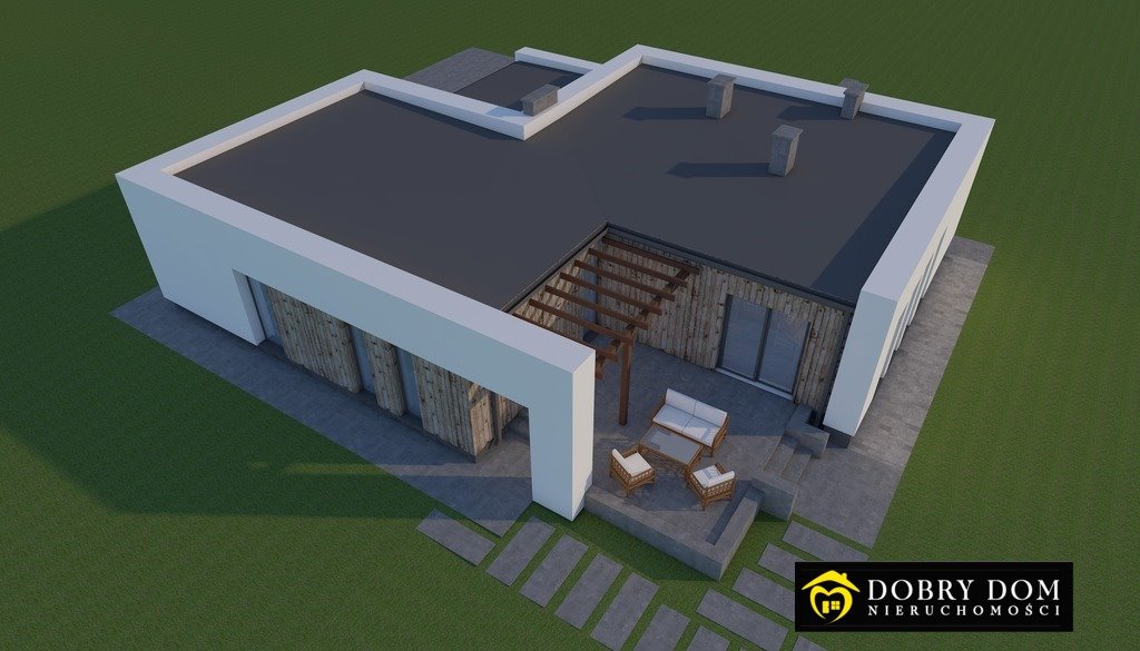 Nowoczesny dom 174 m² z tarasem i ogrodem w Czarnej Wsi Czarna Wieś Kościelna  174m2 Foto 1