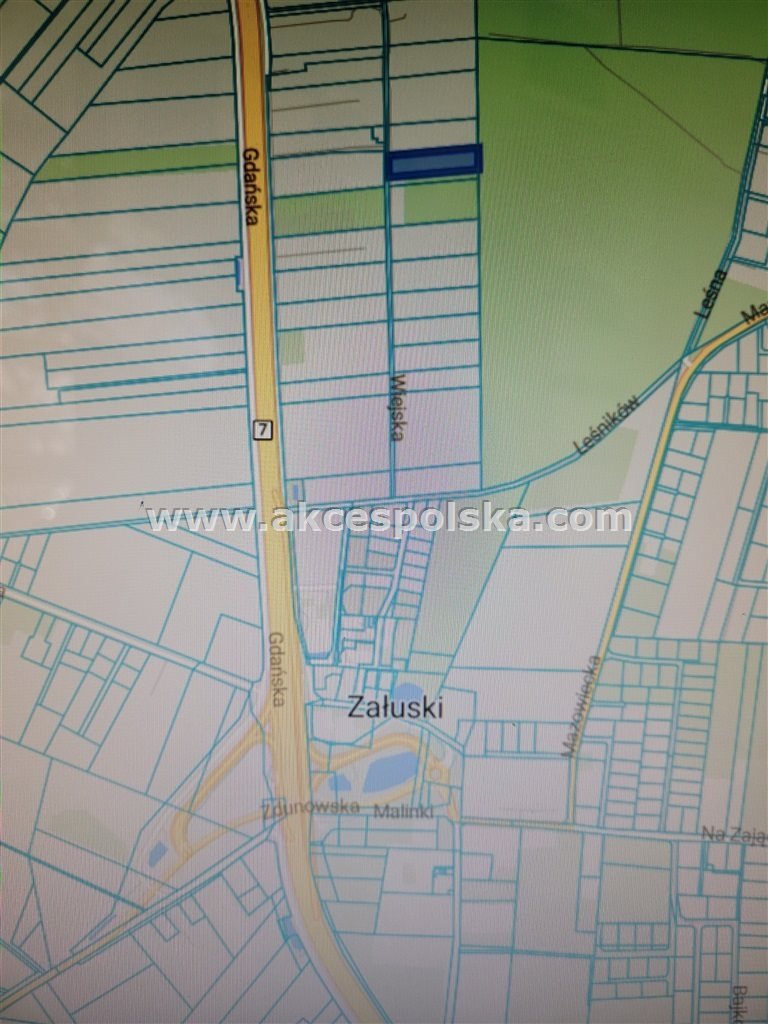 Działka 4300 m² przy lesie, media, dobry dojazd Załuski, Wiejska  4 300m2 Foto 1