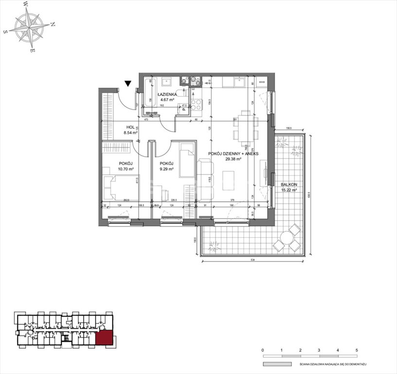 Mieszkanie trzypokojowe na sprzedaż Gdańsk, Orunia Górna, Platynowa  63m2 Foto 1