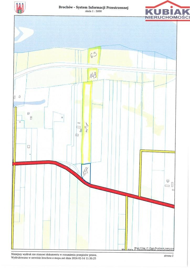 Malownicza działka rolna nad Łasicą 3,88 ha, klasy III-V Śladów  31 300m2 Foto 1