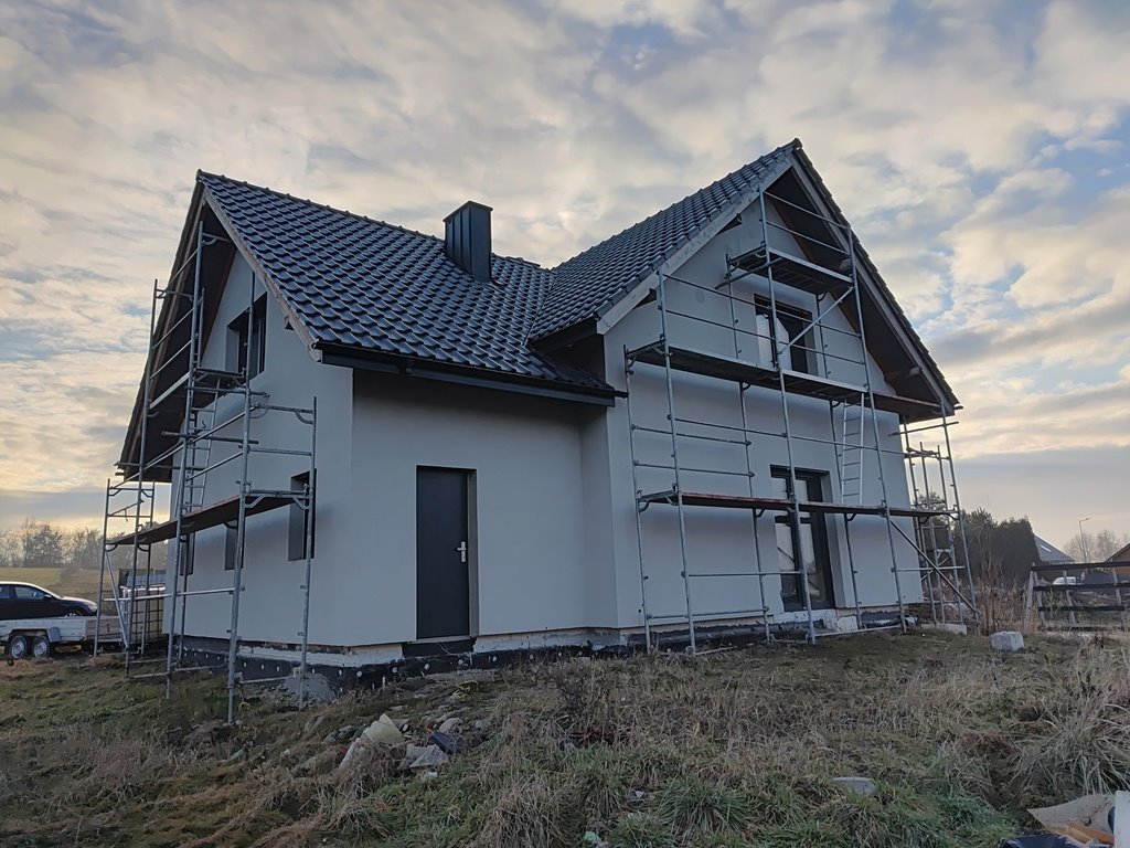 Dom w stanie surowym z pełną dokumentacją i dużą działką Mrowiny, Sportowa  152m2 Foto 1