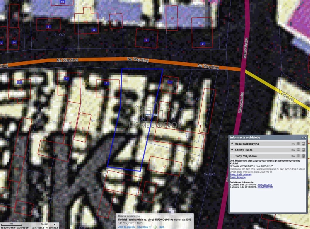 Działka budowlana na sprzedaż Rudno, Na Wspólnej  870m2 Foto 1