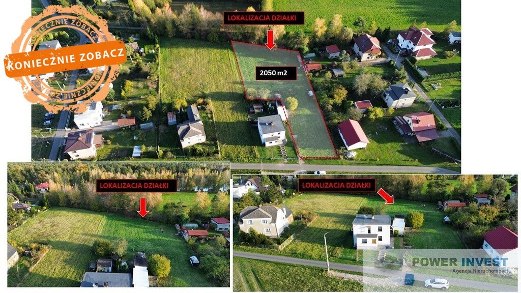 Działka budowlana na sprzedaż Siedliska  2 050m2 Foto 1