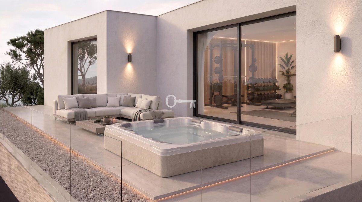 Nowoczesny dom z jacuzzi, sauną i garażem w Krzykach Wrocław  230m2 Foto 1