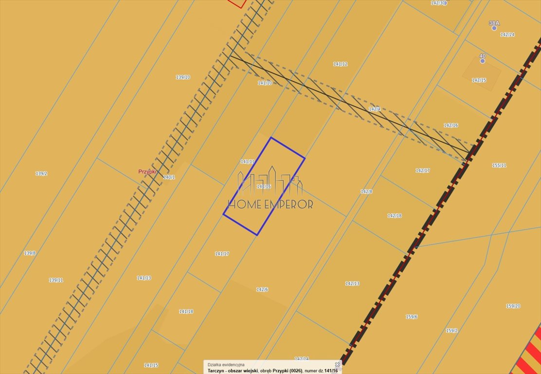 Działka 1200 m² pod zabudowę jednorodzinną - media w pobliżu Przypki, Warszawska  1 200m2 Foto 1