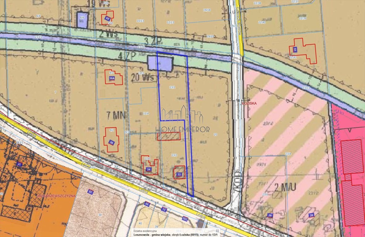 Działka 2034 m² pod zabudowę jednorodzinną - zapraszam Łoziska, Leśna  2 034m2 Foto 1