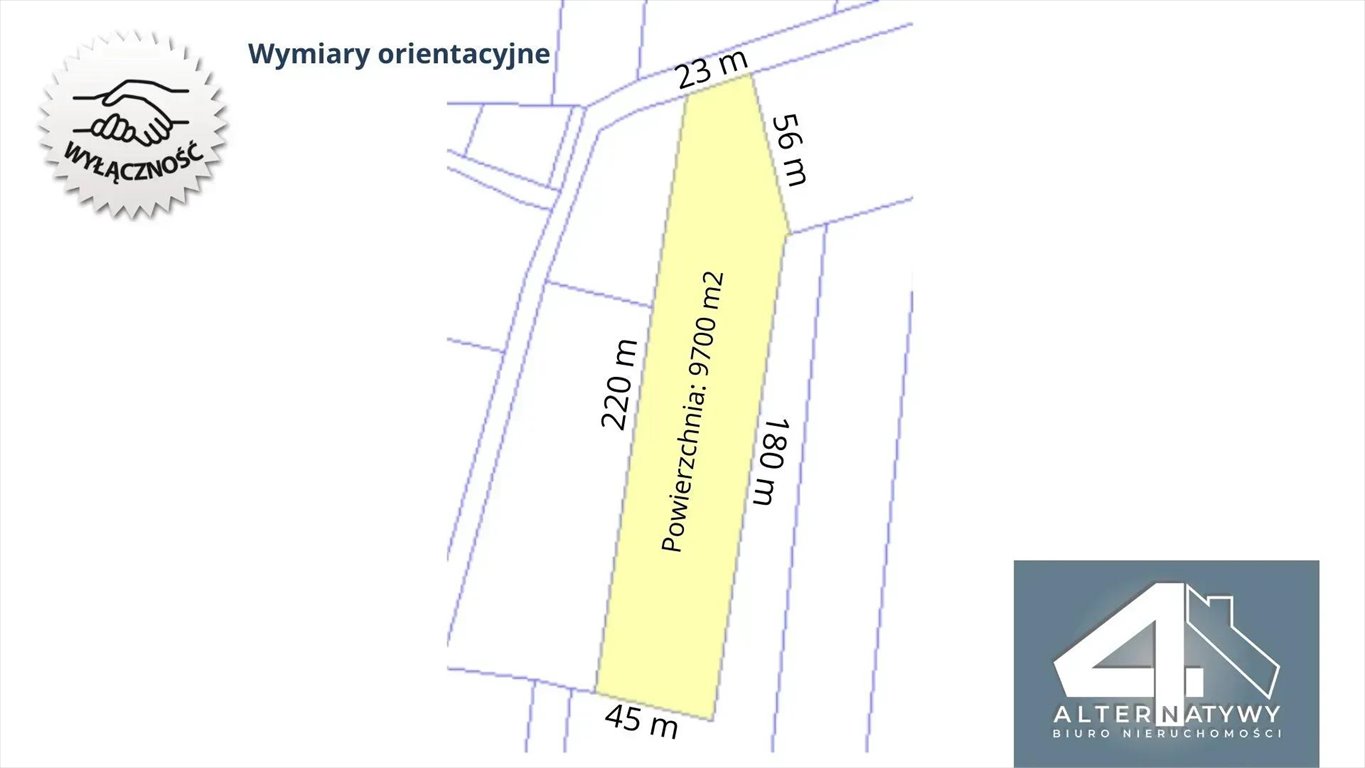 Działka 9 700 m² z kontraktem budowlanym w Zaborowie Zaborów, Zaborów 22  9 700m2 Foto 1