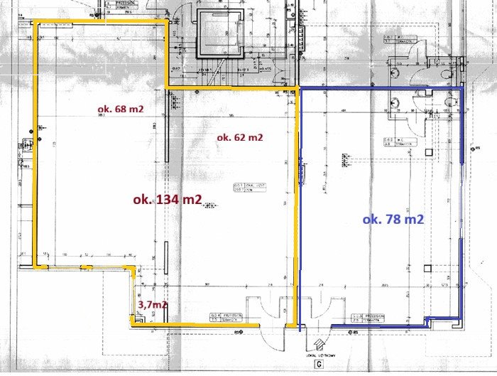 Przestronny lokal 212 m² z witrynami, narożny, Wilanów Warszawa, Wilanów, Marconich  212m2 Foto 1