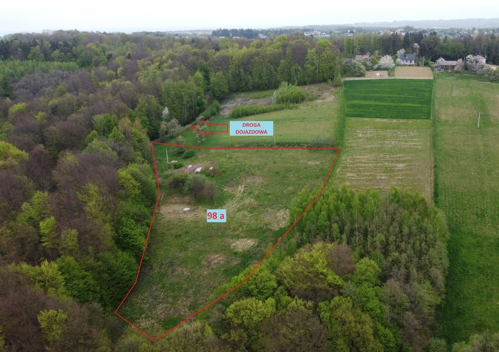 Widokowa działka 98a z mediami, 8 km od Rzeszowa Kielnarowa  9 800m2 Foto 1