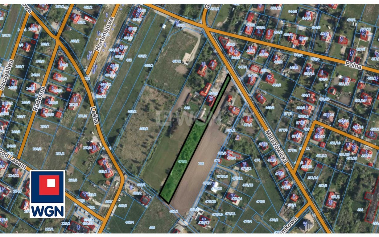 Działka pod zabudowę z dostępem do mediów i lasem Mokrzańskim Wilkszyn, Wilkszyn, Marszowicka  3 912m2 Foto 1
