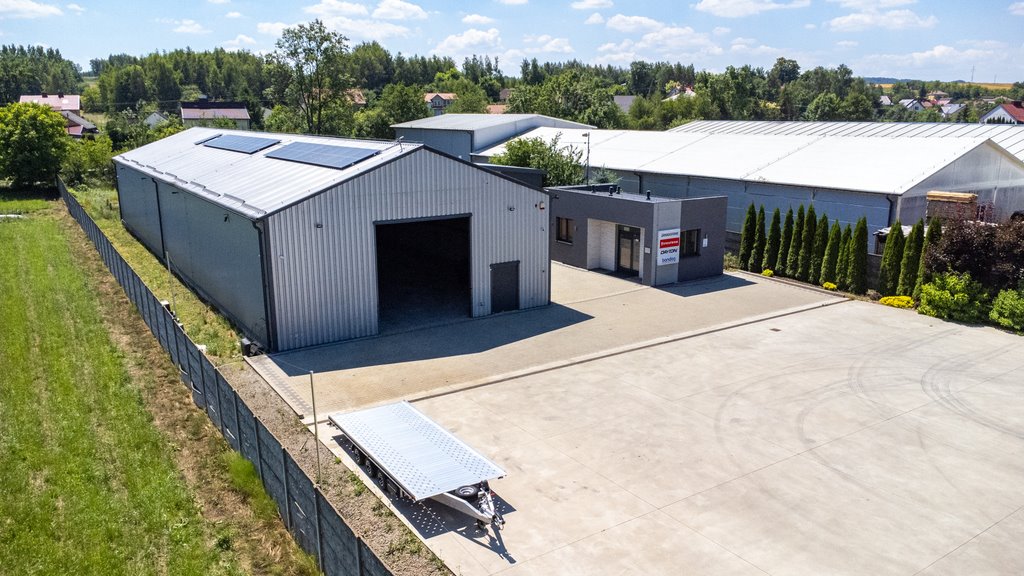 Hala magazynowa 500 m² z biurem, PV, dojazd asfalt Zgłobień  500m2 Foto 1