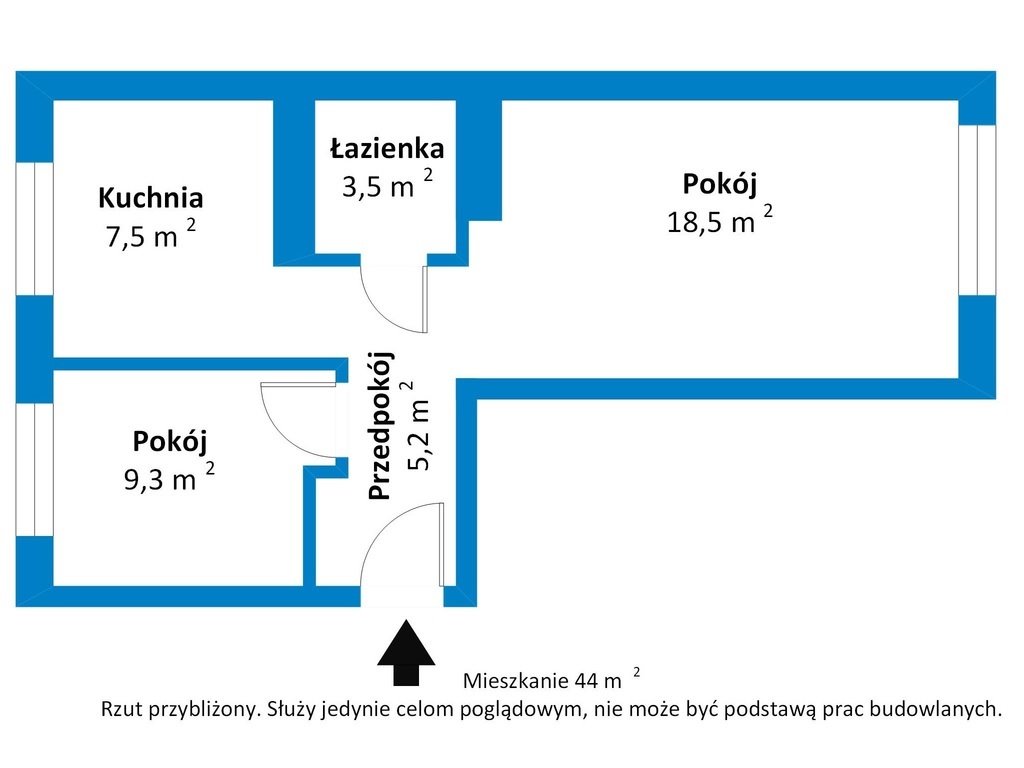 Mieszkanie dwupokojowe na sprzedaż Oleśnica, 3 Maja  44m2 Foto 4