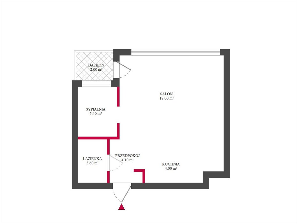 Mieszkanie dwupokojowe na wynajem Łódź, Bałuty, Chryzantem  34m2 Foto 11