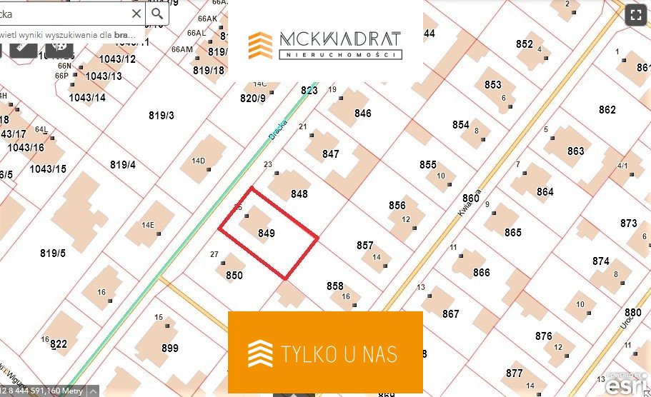 Działka budowlana na sprzedaż Białystok, Mickiewicza, Bracka  580m2 Foto 1