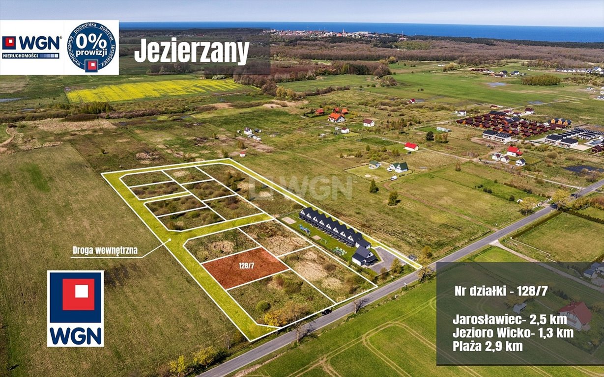 Działka budowlana na sprzedaż Jezierzany  905m2 Foto 1