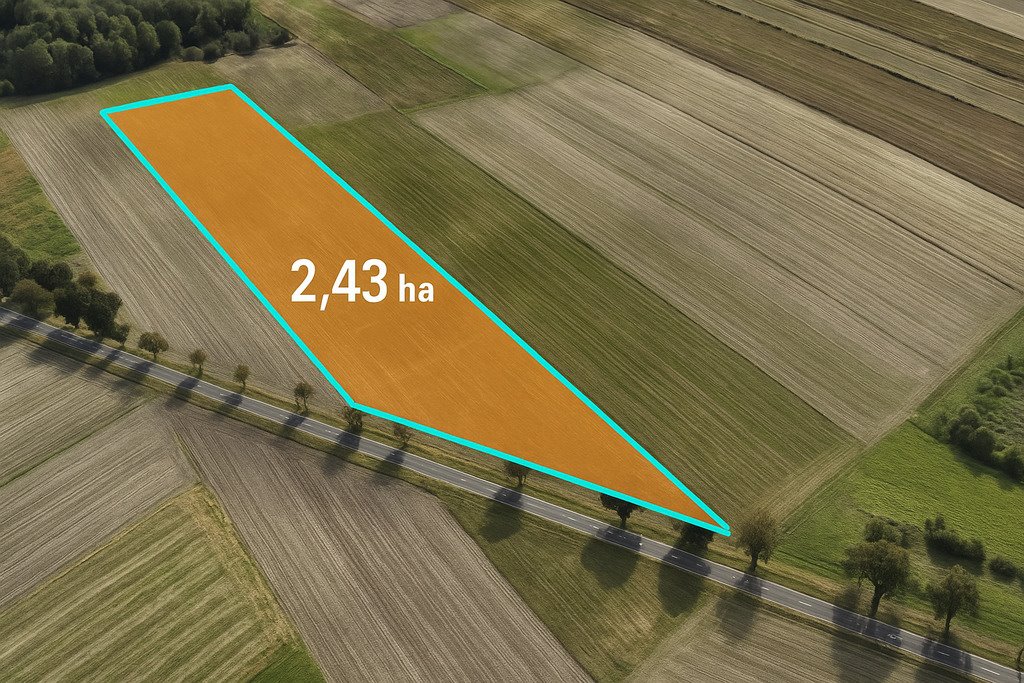 2,43 ha inwestycyjne z MPZP, 2 km do A1, gm. Rzgów Kalino  24 300m2 Foto 1