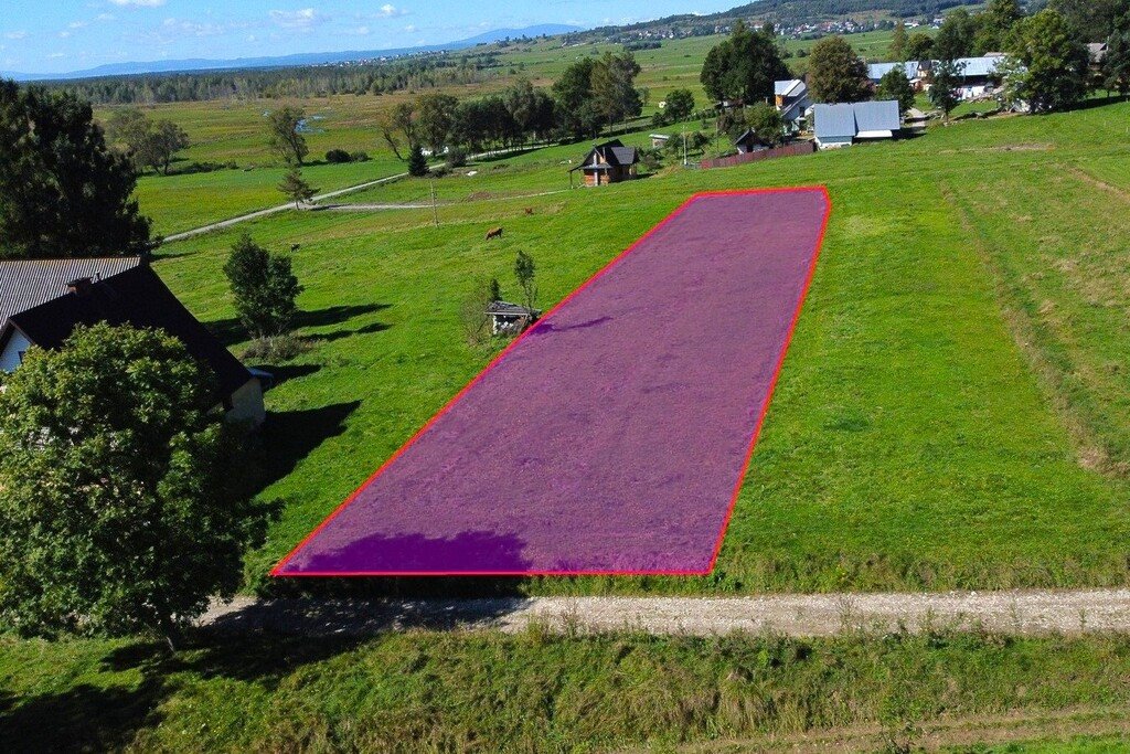 Działka budowlana 1700 m² z widokiem na Tatry w Odrowążu Odrowąż  1 700m2 Foto 1