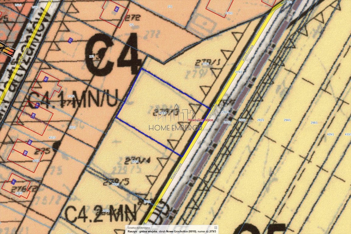 Działka budowlana na sprzedaż Nowe Grocholice, Księżycowa  1 000m2 Foto 1