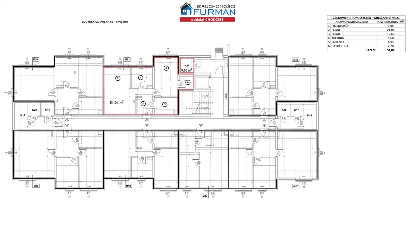 Mieszkanie dwupokojowe na sprzedaż Margonin  51m2 Foto 6