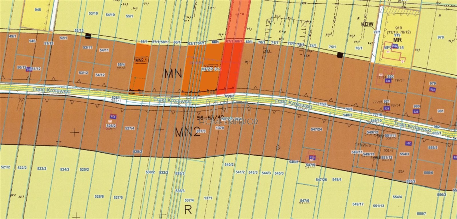 Działka budowlana na sprzedaż Borzęcin Duży, Trakt Królewski  16 733m2 Foto 1