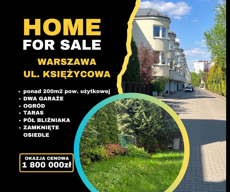 Dom na sprzedaż Warszawa, Bielany, Księżycowa 68  263m2 Foto 1