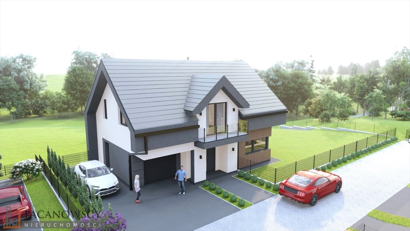 Nowoczesny dom 141m2 z garażem, balkonami i 4 sypialniami Bibice  142m2 Foto 1