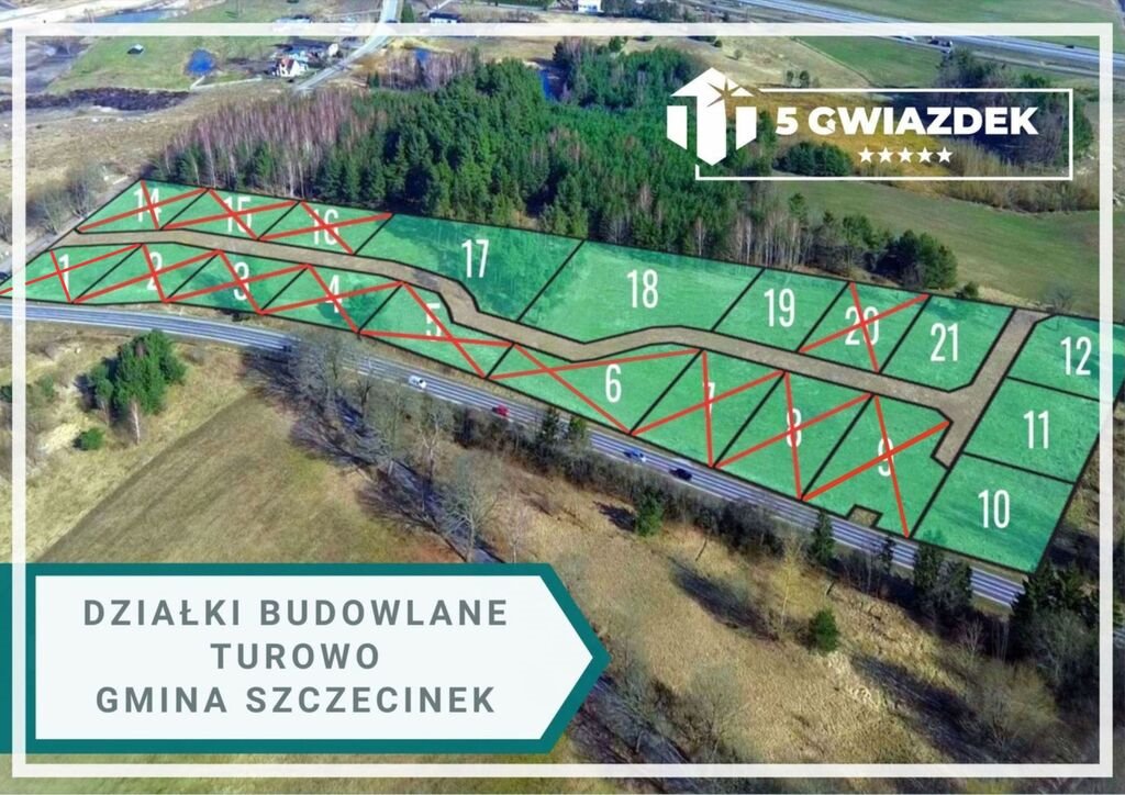 Działka budowlana na sprzedaż Turowo  1 198m2 Foto 2