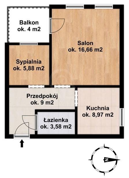 Mieszkanie dwupokojowe na sprzedaż Wrocław, Wrocław-Fabryczna, Kozanów, Pilczycka  43m2 Foto 11