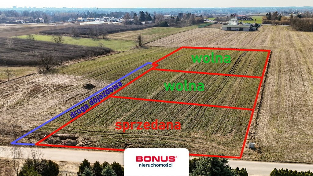 Działka 1955 m² pod dom jednorodzinny, media, plan zapraszam Natalin  1 955m2 Foto 1
