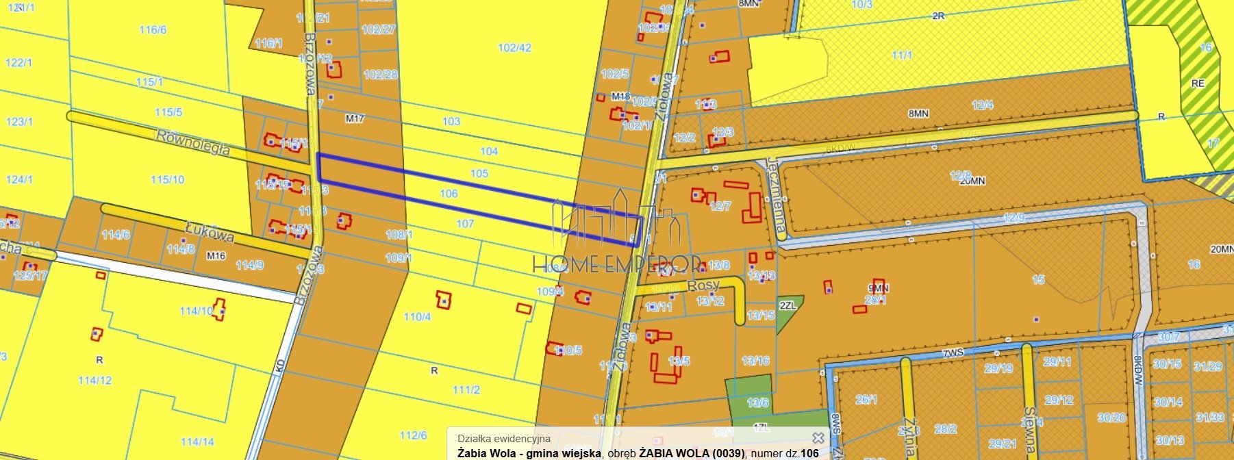 Działka budowlana na sprzedaż Żabia Wola, Ziołowa  7 200m2 Foto 1