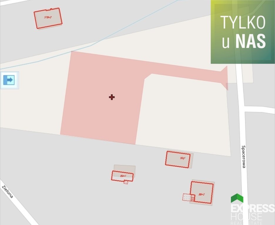 Przestronna działka pod dom w Ciasne – 2079 m², media, asfalt Ciasne, Spacerowa  2 079m2 Foto 1
