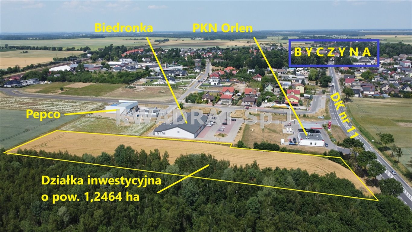 Działka budowlana na sprzedaż Byczyna  12 464m2 Foto 2