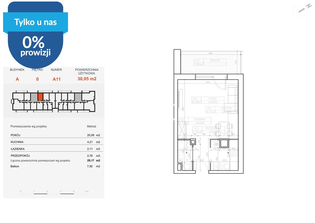 Polecam nowoczesny apartament 29,73 m² z systemem smart home Bydgoszcz, Bielawy, Jana Karola Chodkiewicza  30m2 Foto 1