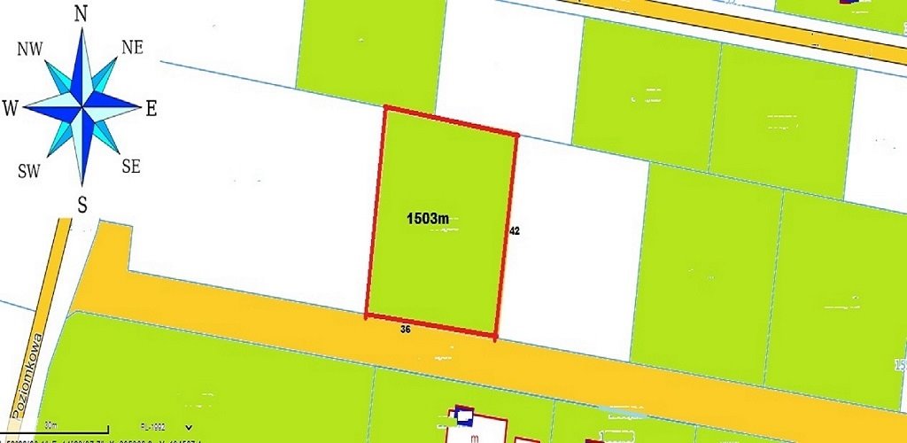 Działka 1503 m² pod dom jednorodzinny w Dobrej Dobra  1 503m2 Foto 1