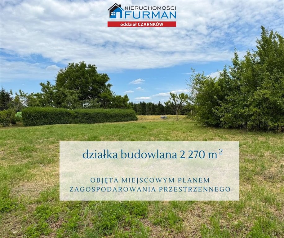 Działka 2270 m² z MPZP pod dom i działalność Lubasz  2 270m2 Foto 1