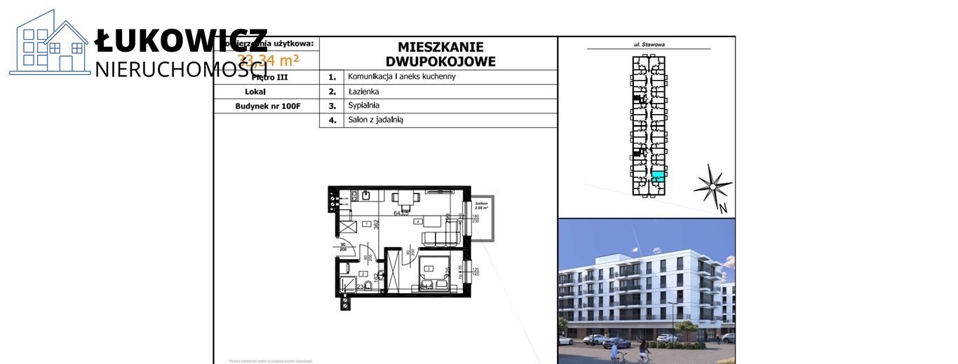 Mieszkanie dwupokojowe na sprzedaż Czechowice-Dziedzice  33m2 Foto 12