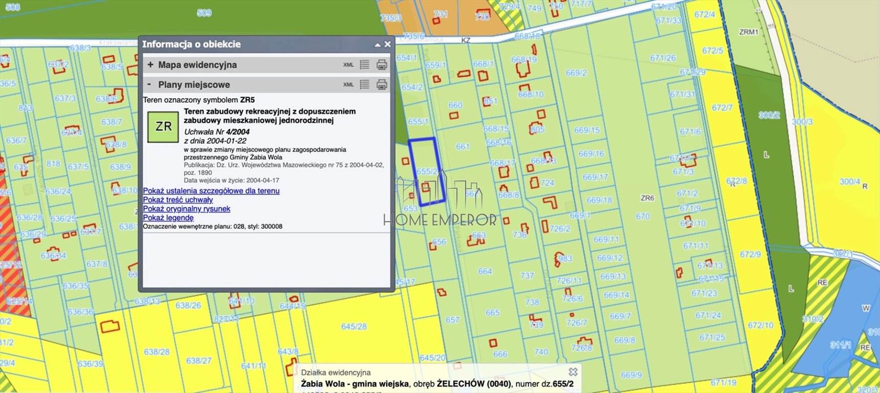 Działka rekreacyjna z domem i mediami, 2409 m² Żelechów, Parkowa  2 409m2 Foto 1