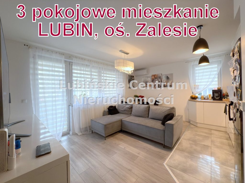 Mieszkanie trzypokojowe na sprzedaż Lubin, Zalesie  51m2 Foto 1