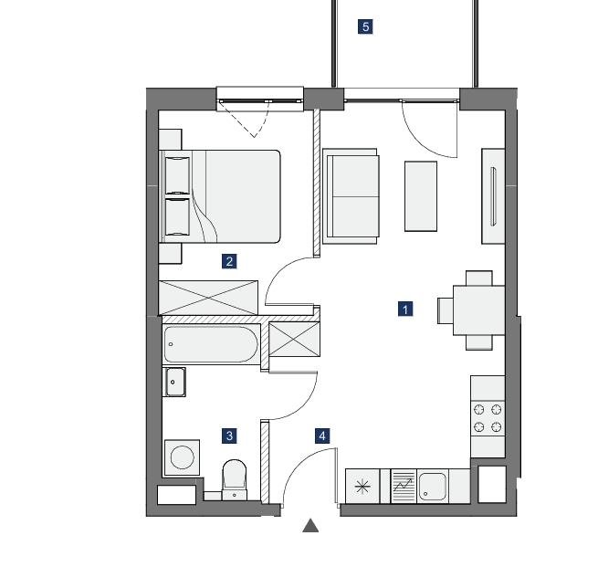 Mieszkanie dwupokojowe na sprzedaż Warszawa, Mokotów, Służewiec, Bokserska  38m2 Foto 1