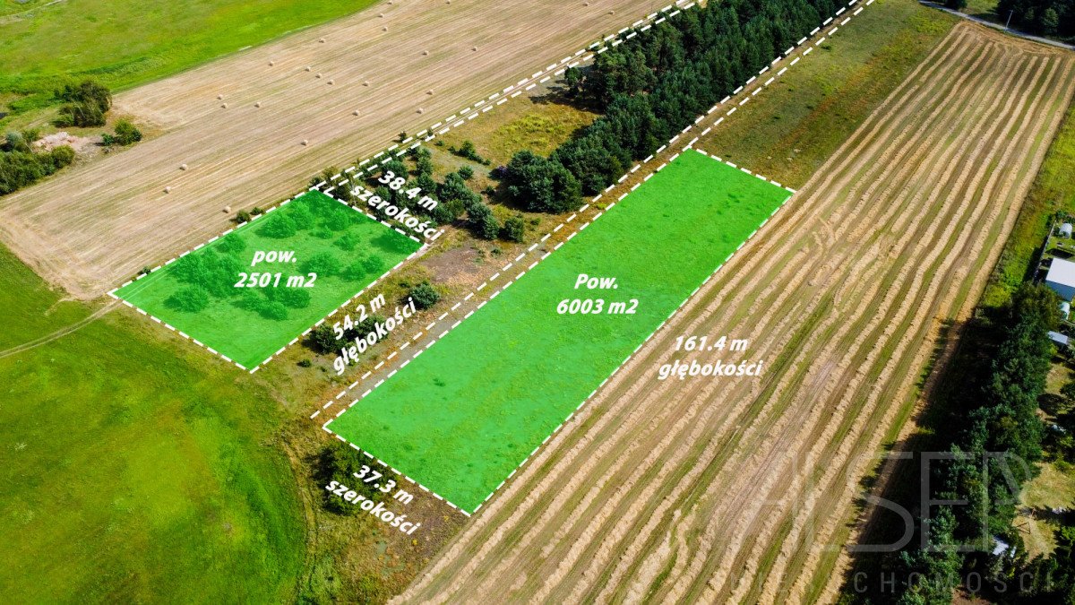 Działka rekreacyjna 2501 m² z energią, las i rzeka polecam Słopsk, Kolonijna  2 501m2 Foto 1