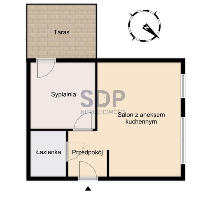 Mieszkanie dwupokojowe na sprzedaż Wrocław, Fabryczna, Muchobór Wielki, Stanisławowska  47m2 Foto 3
