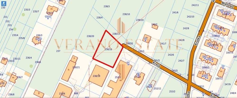 Działka budowlana na sprzedaż Stare Babice, Kręta  1 776m2 Foto 1