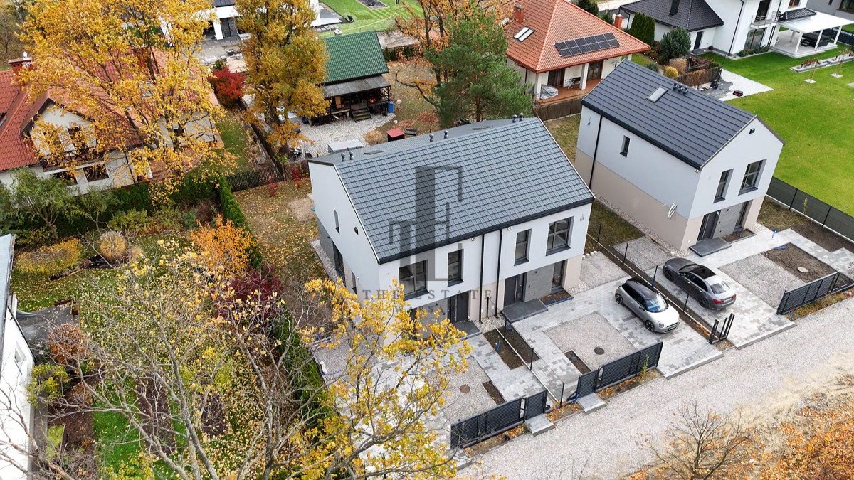 Nowoczesny dom bliźniak w Wawerze, 105 m2, garaż, ogród Warszawa, Wawer, Wacława Wojtyszki  105m2 Foto 1
