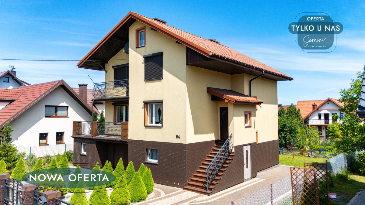 Zapraszam do obejrzenia przestronnego domu z garażem i oddzielnym wejściem Bełchatów, Wielkopolska  210m2 Foto 1