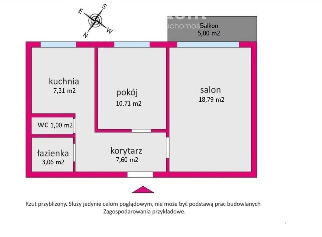 Mieszkanie dwupokojowe na sprzedaż Kołobrzeg, Budowlana  50m2 Foto 8