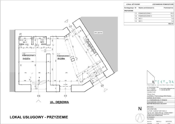 Lokal użytkowy na sprzedaż Kraków, Dębniki, Dębniki Stare, Wasielewskiego  49m2 Foto 5