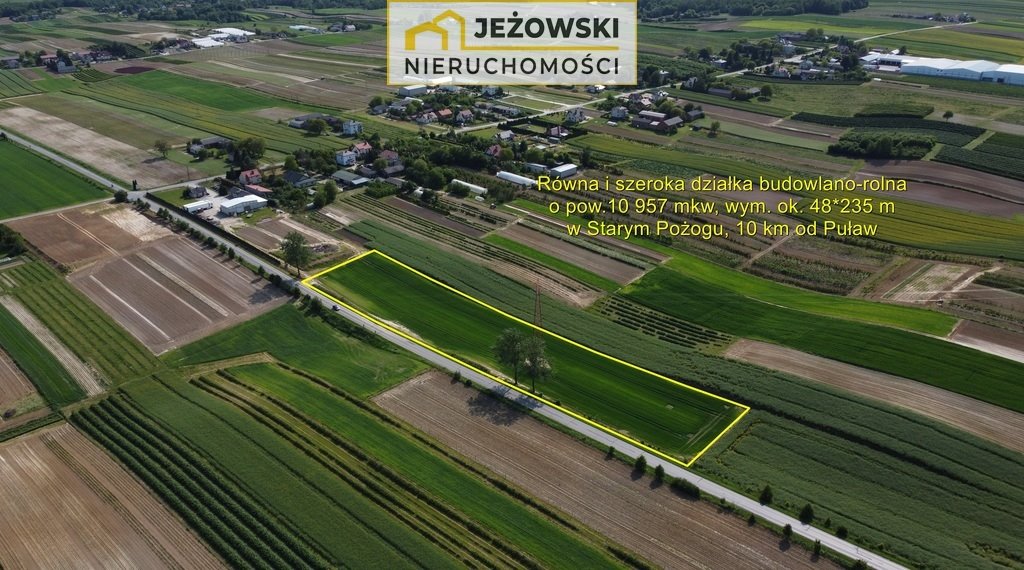 Działka budowlana na sprzedaż Stary Pożóg  10 957m2 Foto 1