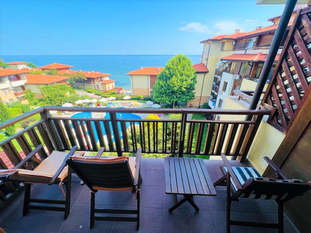 Umeblowany apartament z widokiem na morze, 70 m od plaży Bułgaria, Saint Vlas, Garden of Eden Complex, Sveti Vlas  105m2 Foto 1